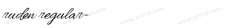 ruden regular字体转换 ruden regular字体转换